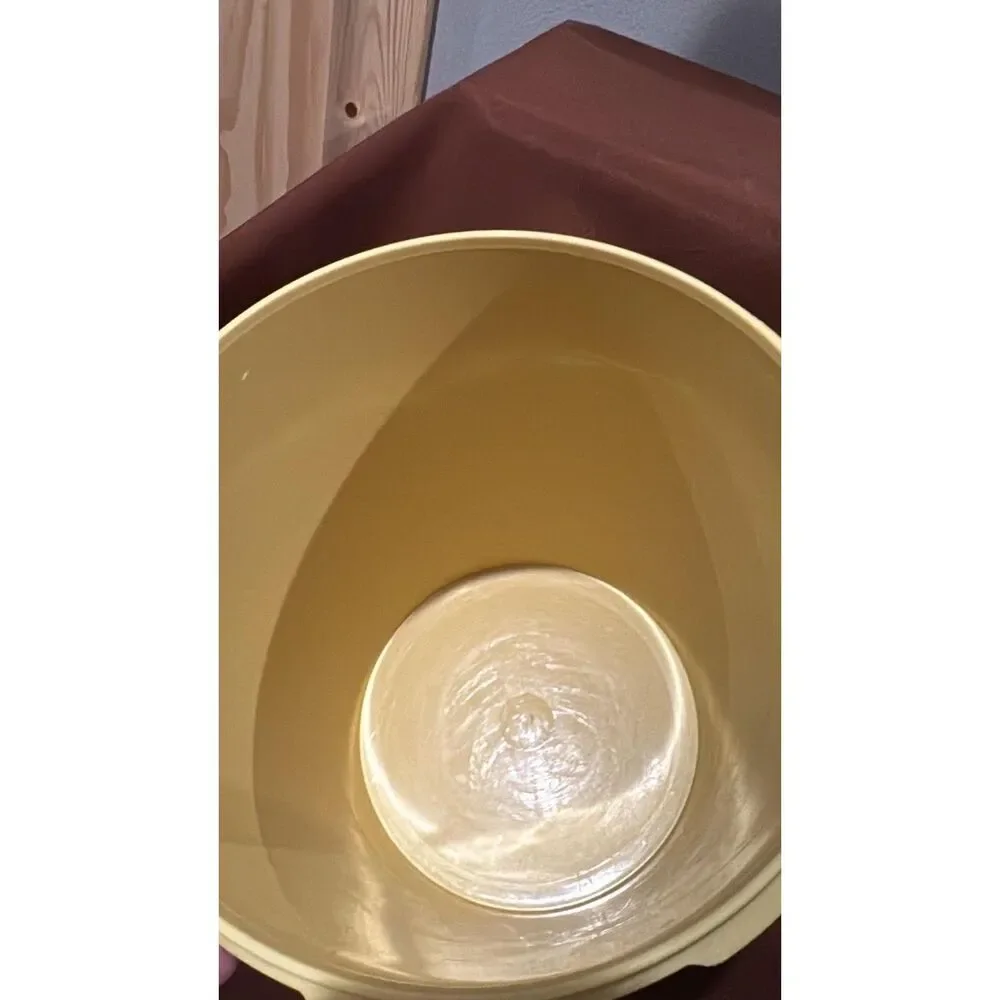 Lot of 7 Tupperware Yellow Stardust Canisters with lids